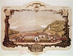 Pohled na opatství Clairvaux od Hector Guiot