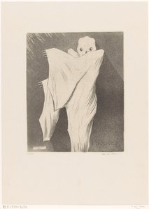 De Dood (původní název na objektu) Masker (původní název série na objektu) od Hein von Essen (signed by artist)