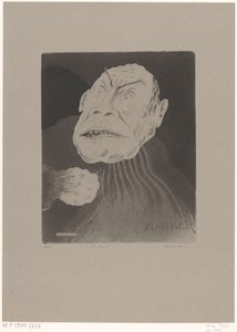 De bruut (původní název na objektu) Masker (původní název série na objektu) od Hein von Essen (signed by artist)
