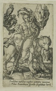 Lakomost, od Neřestí od Heinrich Aldegrever
