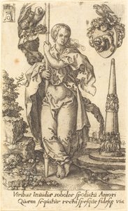 Charita, 1552. od Heinrich Aldegrever