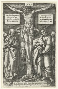 Kristus na kříži od Heinrich Aldegrever