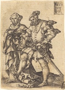 Taneční pár, 1551. od Heinrich Aldegrever