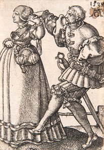 Ze série The Small Wedding Dancers, 1538. od Heinrich Aldegrever
