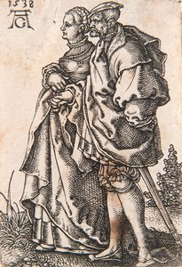 Ze série The Small Wedding Dancers, 1538. od Heinrich Aldegrever