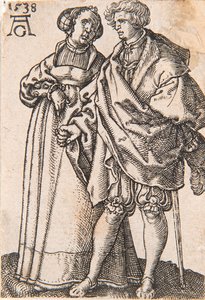 Ze série The Small Wedding Dancers, 1538. od Heinrich Aldegrever