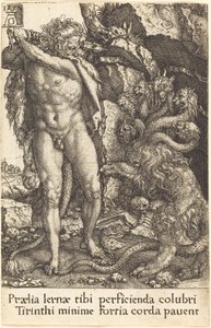 Herkules bojující s Hydra z Lernea, 1550. od Heinrich Aldegrever