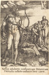 Hercules zabíjející Nessuse od Heinrich Aldegrever