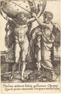 Herkules a Atlas, 1550. od Heinrich Aldegrever
