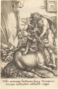 Hercules and the Hind, 1550. od Heinrich Aldegrever