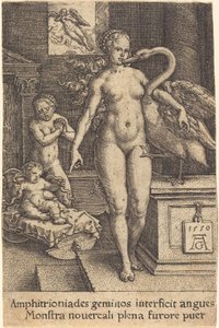 Herkules jako dítě, 1550. od Heinrich Aldegrever