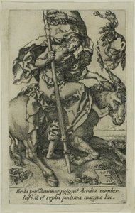 Nečinnost, od Neřestí od Heinrich Aldegrever