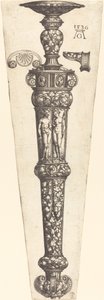 Pochva na velkou dýku s nahým párem, 1536. od Heinrich Aldegrever