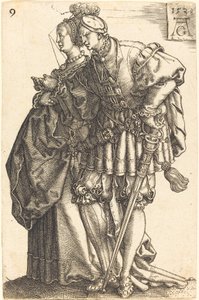 Velké svatební tanečnice, 1538. od Heinrich Aldegrever