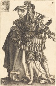 Velké svatební tanečnice, 1538. od Heinrich Aldegrever