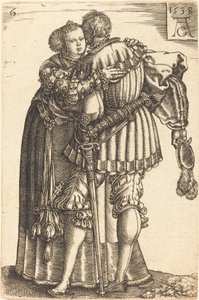 Velké svatební tanečnice, 1538. od Heinrich Aldegrever