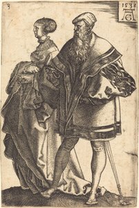 Velké svatební tanečnice, 1538. od Heinrich Aldegrever