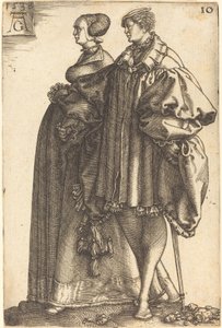 Velké svatební tanečnice, 1538. od Heinrich Aldegrever