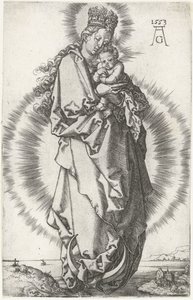 Madonna s dítětem na půlměsíci od Heinrich Aldegrever