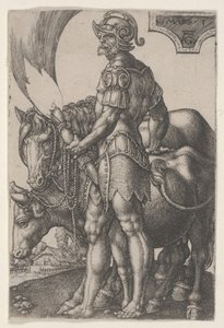 Mars, cca 1533 (rytina) od Heinrich Aldegrever