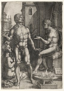 Mucius Saevola, 1530 od Heinrich Aldegrever