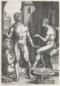 Mucius Scaevola od Heinrich Aldegrever