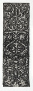 Ornament Design with Fish, 1552. od Heinrich Aldegrever