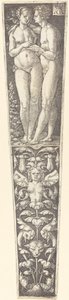 Ornament s nahým párem od Heinrich Aldegrever
