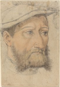 Portrét vousatého muže s baretem, c. 1540. od Heinrich Aldegrever