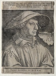 Autoportrét od Heinrich Aldegrever