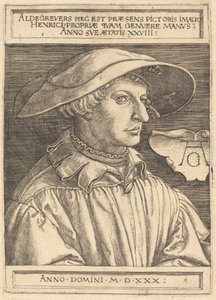 Autoportrét, 1530. od Heinrich Aldegrever