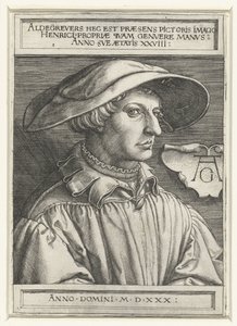 Autoportrét od Heinrich Aldegrever
