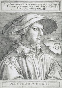 Autoportrét od Heinrich Aldegrever