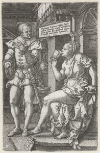 Sophonisba pije jed od Heinrich Aldegrever