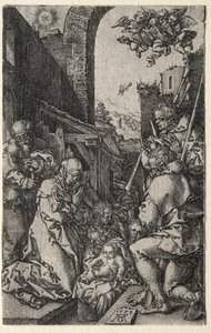 Klanění pastýřů od Heinrich Aldegrever