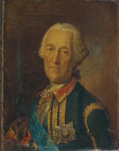 Portrét polního maršála a politika hraběte Burkharda Christopha von Munnich 1683-1767, 1764 od Heinrich Buchholz