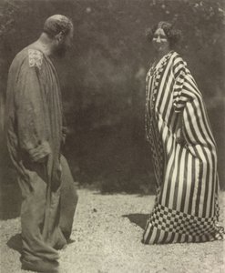 Gustav Klimt a Emilie Flöge, c. 1909. od Heinrich Böhler
