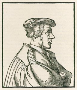 Heinrich Cornelius Agrippa von Nettesheim (1486-1535) rytina na titulní straně z De occulta philosophia libri tres vydané v roce 1533. od Heinrich Cornelius Agrippa von Nettesheim