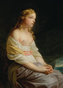 Scéna z idyly Der erste Schiffer První lodník Salomona Gessnera, c. 1800.