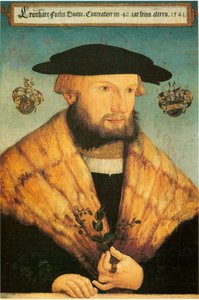 Portrét Leonharta Fuchse (1501-1566) od Heinrich Füllmaurer