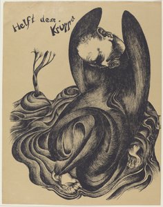 Helft dem Krüppel (Pomozte mrzákům) od Heinrich Hoerle