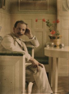 Autoportrét Heinricha Kühna, Autochrom