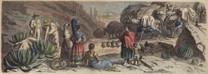 Horská cesta v Mexiku (barevná rytina) od Heinrich Leutemann