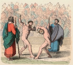 Starověké Řecko: Boxeři od Heinrich Leutemann