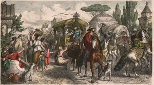 Starověký Řím: Via Appia (Appian Way) v době císařství od Heinrich Leutemann