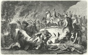 Hannibal v obležení Casilina, 216-215 př.nl (rytina) od Heinrich Leutemann