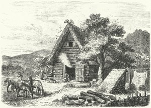 Starý německý statek (rytina) od Heinrich Leutemann