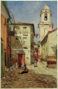 H.Petersen-Flensburg, ulice v Sestri Levante od Heinrich Petersen Flensburg