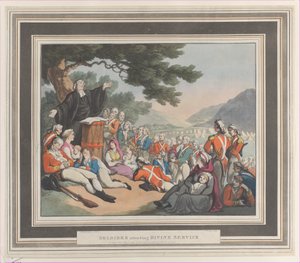 Vojáci navštěvující bohoslužbu, 1. srpna 1798.