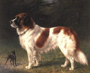 Bernardýn a trpasličí pinč od Heinrich Sperling